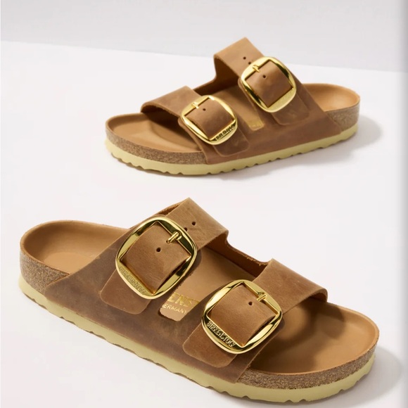 Birkenstock Shoes - Birkenstock Arizona Big Buckle in Cognac